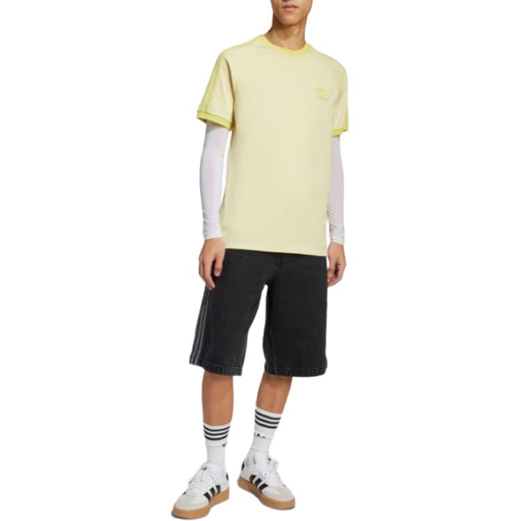 adidas Originals T Shirt Men's Pink Yellow JN7021