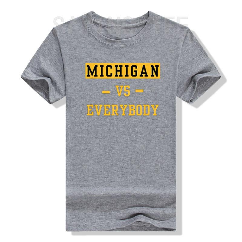 Michigan Vs Eeverything Tee Men Women Everybody T-Shirt Humor Funny Letters Printed Saying Tee Graphic Outfits Sports Clothes