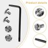 4Piece Stainless Steel Grips Screw Customize for 92FS M9 Enthusiasts