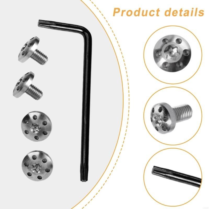 4Piece Stainless Steel Grips Screw Customize for 92FS M9 Enthusiasts
