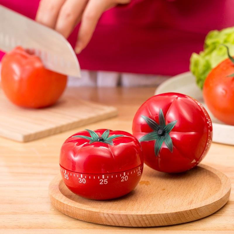 Temporizador de Tomate Temporizador de Cozinha Eletrônico Lembrete Pomodoro Mecânico Contagem Regressiva Alarme Ferramenta de Cozinha para Cozinhar Temporizador de Jogo Relógio Temporizador
