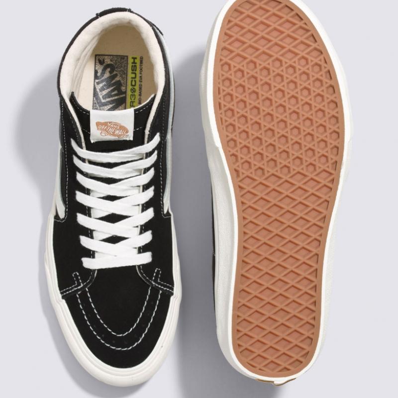 Vans Skate High Vr3 Black Marshmallow  Vn0005un1kp1