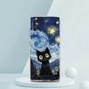 Artistic Black Cat Starry Night Case For Samsung A16 A14 A12 A22 A32 5G A34 A42 A52 A54 A50 A70 A30 A40 A20E A10S A02S A04S A06