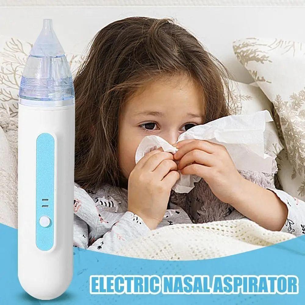 Adjustable Nasal Aspirator Electric Silicone Baby Nose Cleaner Low Noise Baby Nose Sucker