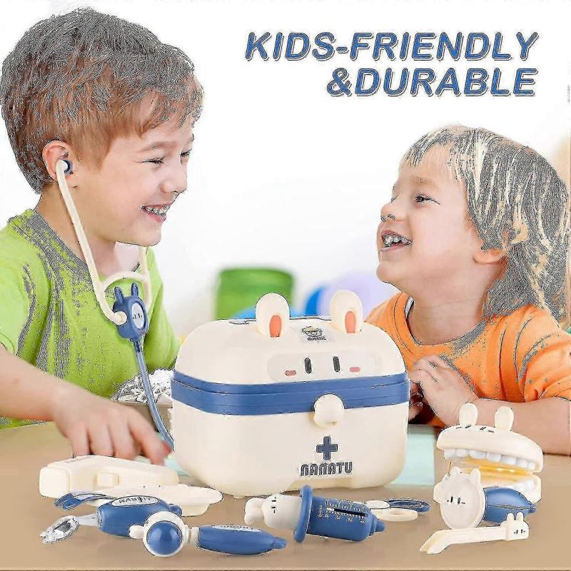 Arztkoffer für Kinder - Rollenspiel Lernspielzeug, Medizinisches Set mit Stethoskop, Arzt-Spielset für Zahnarzt, Rollenspielzeug Fo