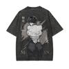 2026 Jujutsu Kaisen Maki Zenin Bedrucktes T-Shirt für Herren und Damen Gewaschenes T-Shirt Hohe Qualität Vintage Baumwoll-T-Shirt Harajuku Top