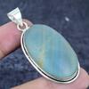 Aquamarine Gemstone 925 Sterling Silver Jewelry Pendant 2.29"