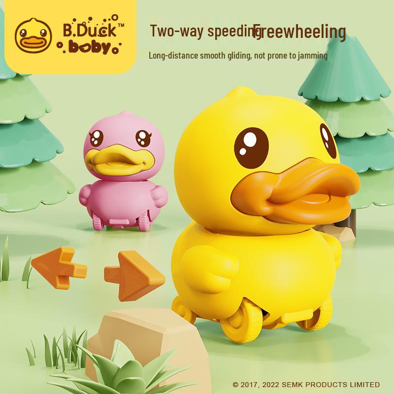 

B.Duck Маленькая желтая детская игрушечная машинка - Инерционный ход, Устойчивая к падениям, Интерактивная для мальчиков и девочек
