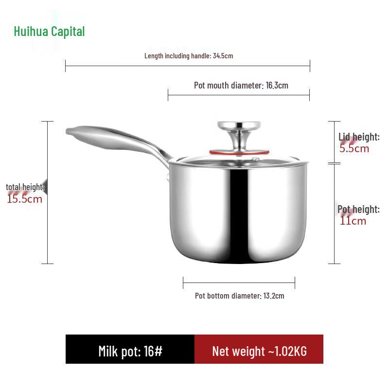 HUIHUADU 304 Stainless Steel Multi-purpose Cooking Pot Series