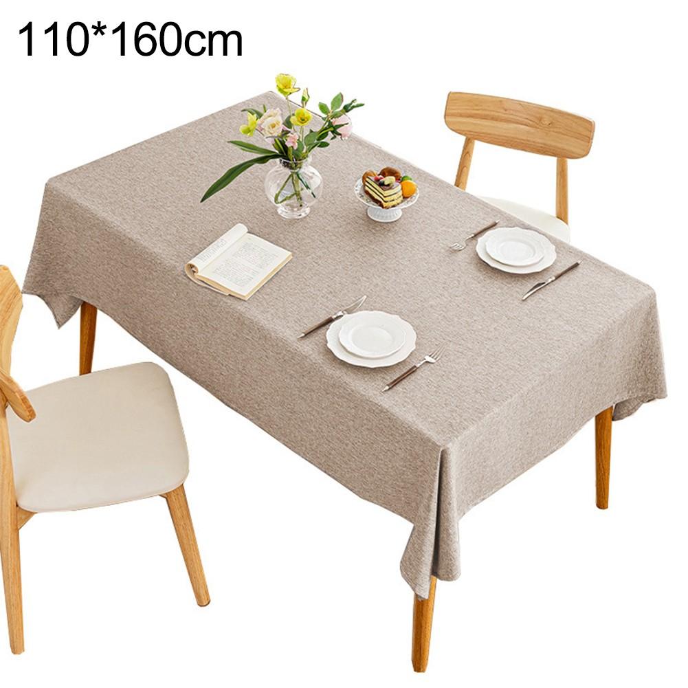 Elegant and Waterproof Tablecloth for Rectangular Tables Cotton Linen Design