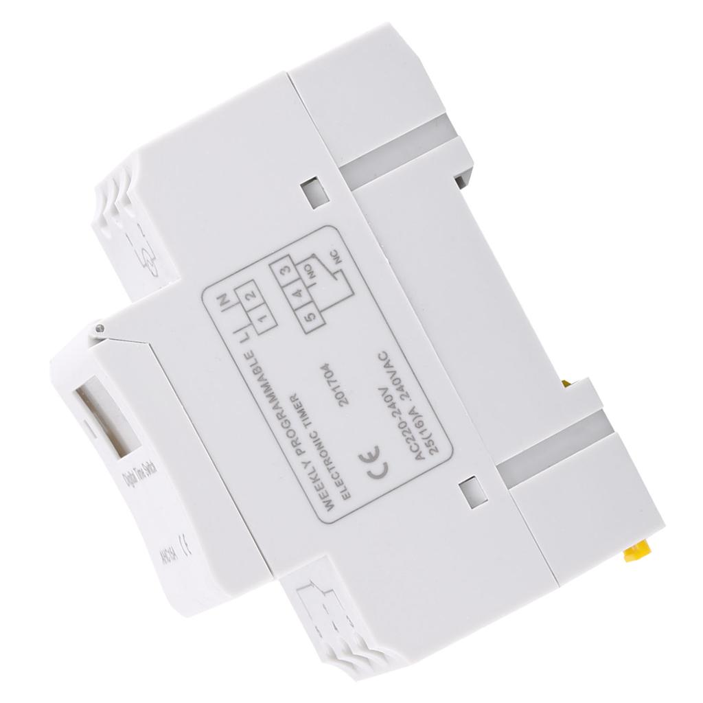 LCD Display Weekly Programmable Electronic Relay Time 16 ON and OFF Timer(AC220V)