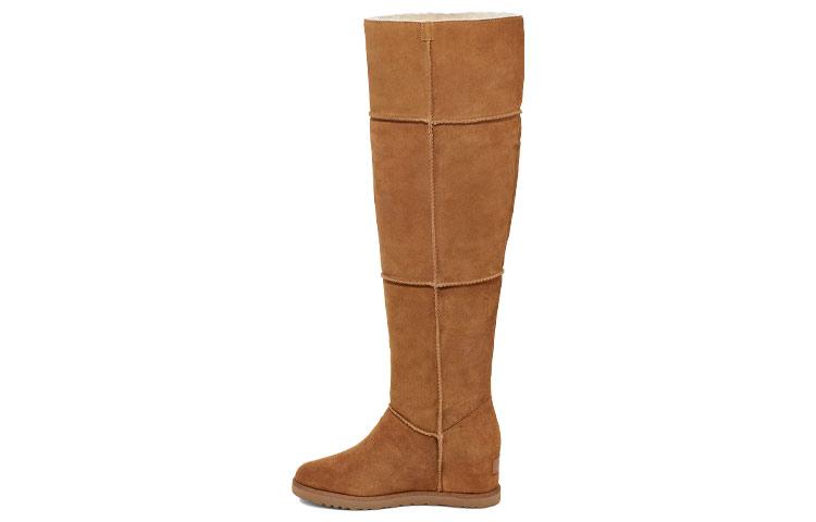 Женские ботфорты UGG Classic Femme Otk из замши, цвет каштановый 1104610-CHE 36