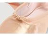 Girls' Satin Ballet Pointe Dance Shoes with Ribbons, Flat Practice Shoes for Big Kids