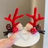 1 Pair Kids Reindeer Antler Hair Clips Soft Plush Christmas Hairpin for Baby Girl Toddler Cute Photo Prop Party Hair Accessory