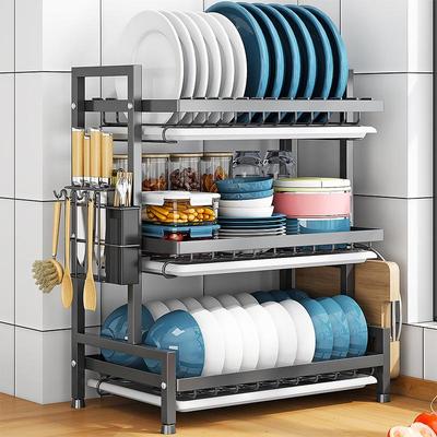 Detachable Dish Rack with Knife, Fork, Chopstick & Bowl Storage