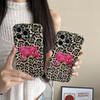European and American personalized leopard print flowers are suitable for iPhone16promax Apple 15 mobile phone case 14/13 wave case IMD