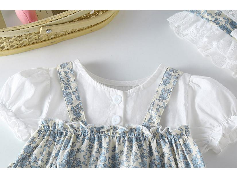 Letní Korejský Princeznovský Dětský Obleček 2025 - Šatičky na Ramínka & Overálek pro Kojence