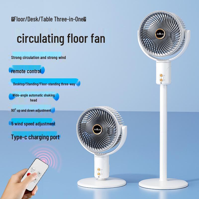 Retractable Indoor Oscillating Fan: Space-Saving, Powerful Wind, Ideal for Home Use