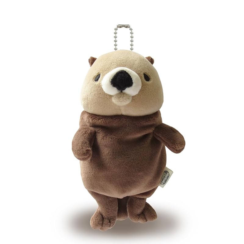 Morisaka Global Mochi Rakko Mini 7x5x13cm Sea Otter Plush Toy, Aquarium, Relaxing, Soft and Squishy, Cute Animal, Mochi Series, MORK-0088