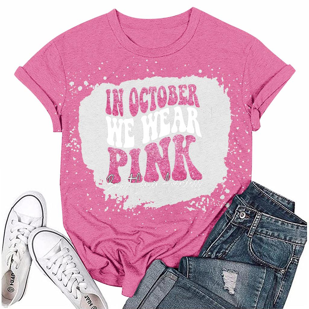 Dame Brystsløyfe Trykt Casual Kort Erm