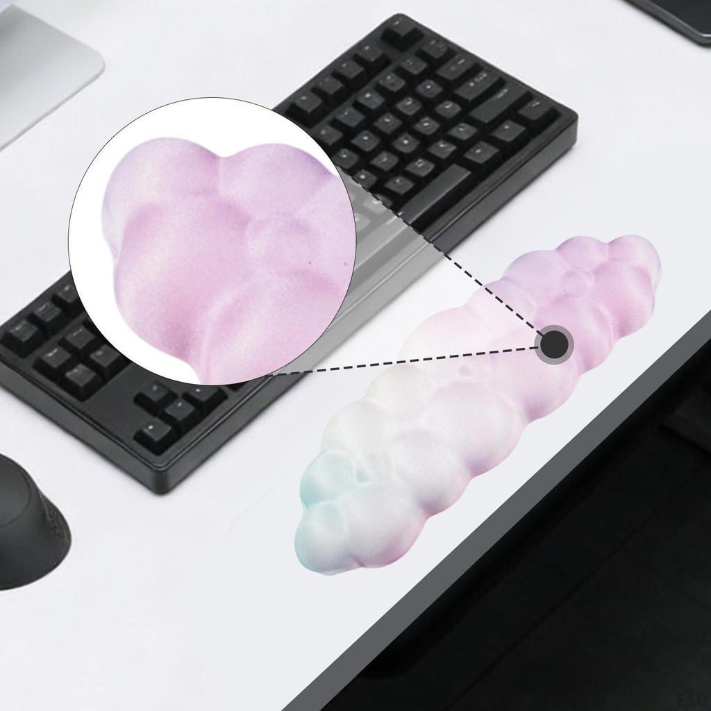 Reposamuñecas para Teclado Brazo de Ordenador Antideslizante Almohadilla para Codo de Escritorio de Portátil para Juegos Familia Amigos