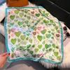 New Love Print 70*70cm Silk Satin Hair Scarf Women Handkerchief Printed Female Square Head Bandana Small Neck Muffler Hijab Lady