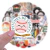 60 Cool Baseball Sports Cartoon Graffiti Stickers for DIY Decoration – Perfect for Water Bottles & Skateboards.