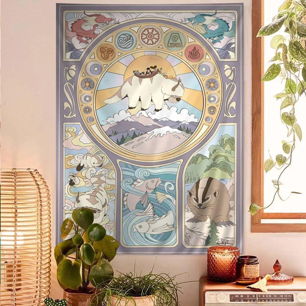 DIY Avatar The Last Airbender tapestry 75x100 чёрный