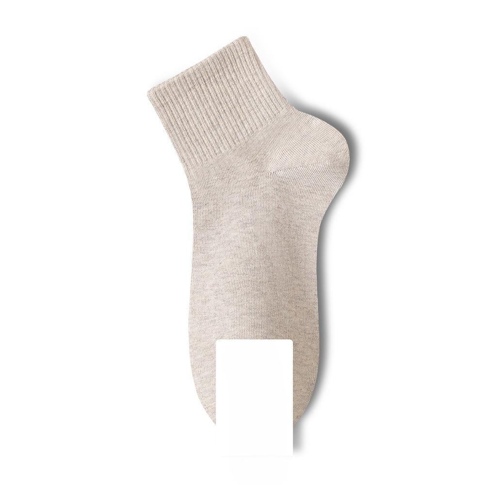 Ladies Autumn and Winter New Cotton Solid Color Boneless Tube Socks