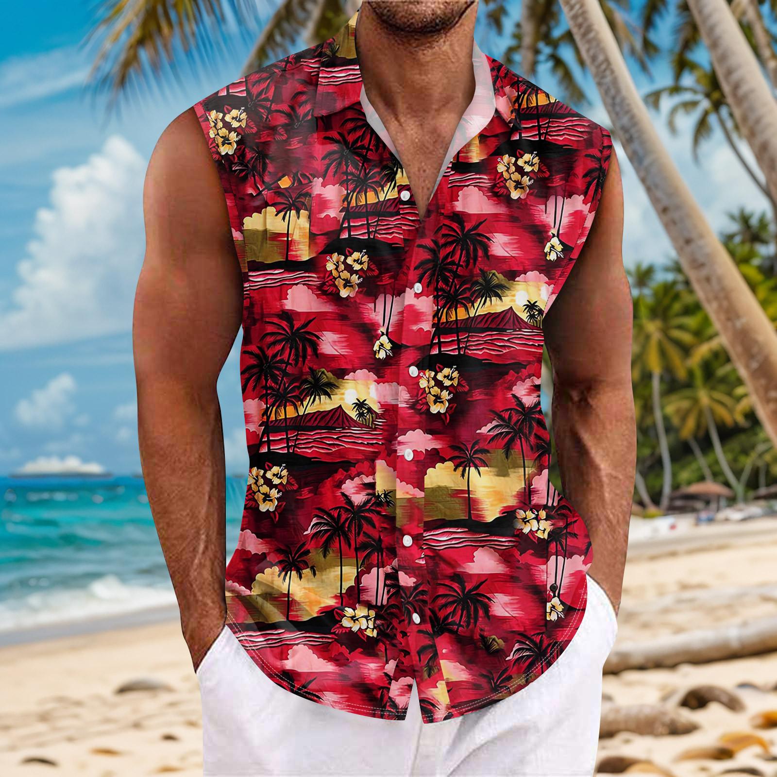 

Мужская летняя пляжная майка для серфинга, повседневный топ без рукавов, свободная майка M винный