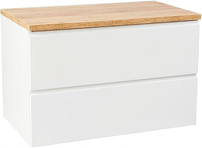Wandhängendes Badezimmerschrank 80x50 Ohne Arbeitsplatte für Waschbecken, Modus
