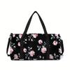 Forest Flowers Large Capacity Luggage Bag for Boy and Girls Best Gifts 2D Flat Cartoon Travel Duffels Hand Bag for Children