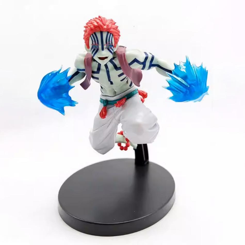19cm Anime Figure Demon Slayer Figures Slayer Akaza Doll Figurine Warrior Action Figure Model Toys Anime Model Figure Car Doll