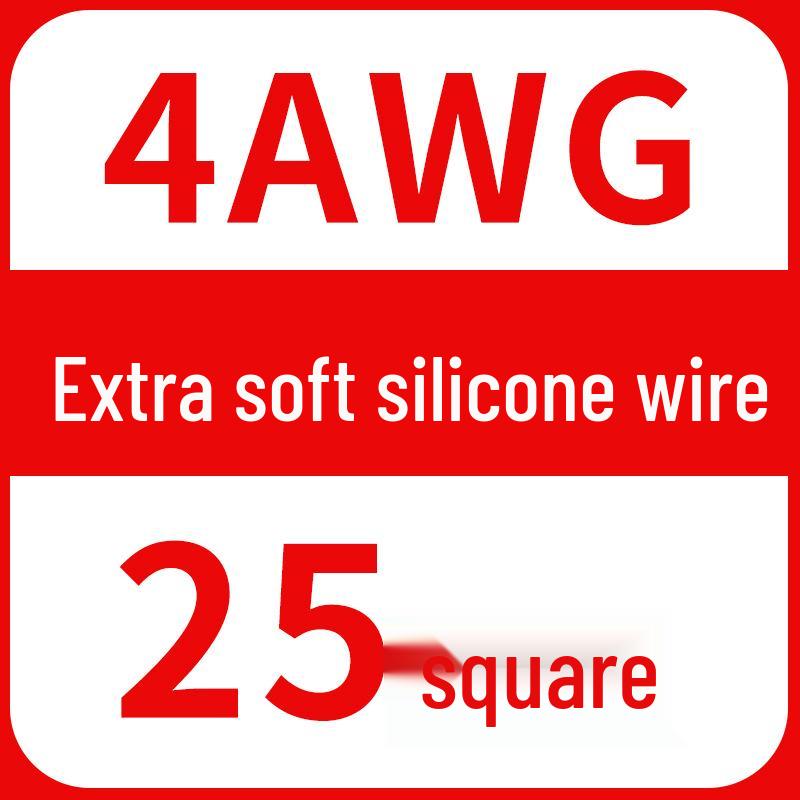 High-Temp Resistant Silicone Wire for Lithium Battery, Tinned Copper, Various AWG Sizes