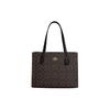 Nina 36 Classic Monogram Multifunctional Pocket Magnetic Closure Canvas And Leather Tote Bag Women Tote Bags Brown Black CL399-SVBRB