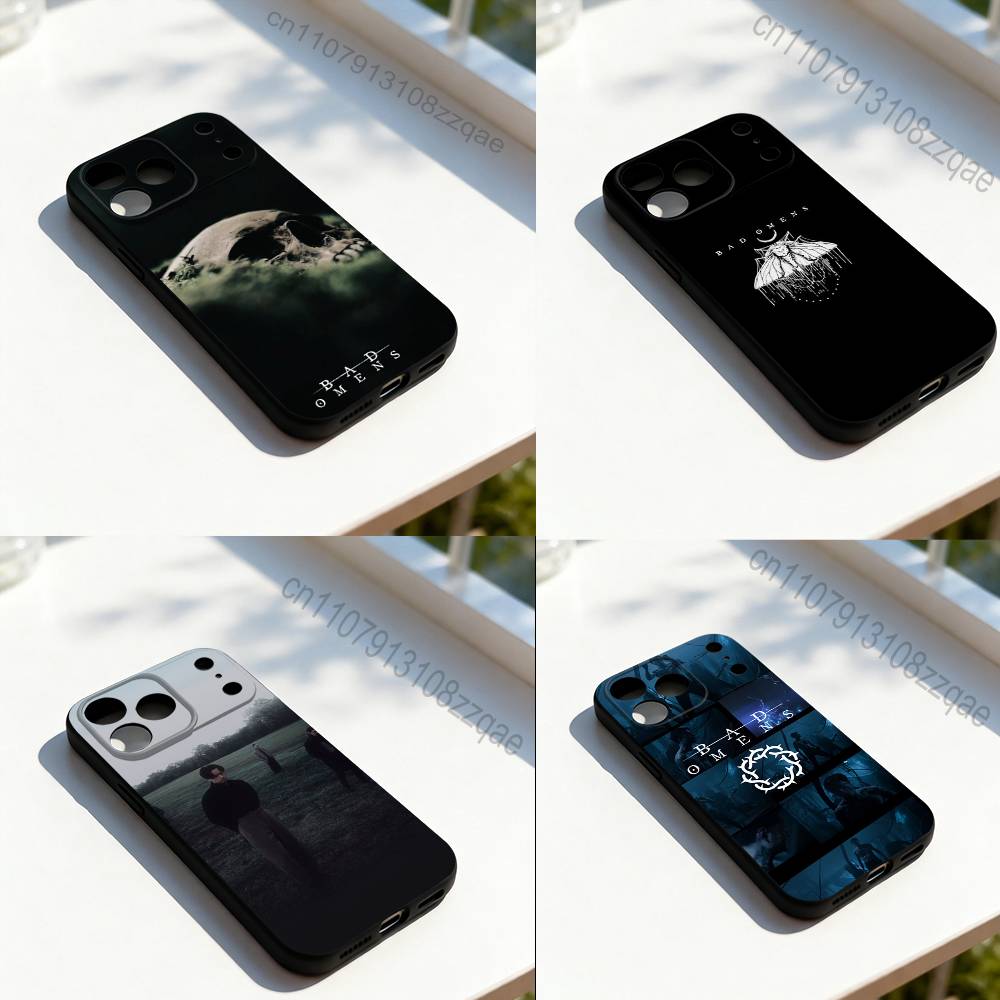 Bad Death Peace Mind O-Omens Phone Case For iPhone 11,12,13,14,15,16,17,Pro,Max,Plus,E,SE4,Air,Mini Black Soft Cover