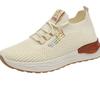 Foreign trade women's shoes thick sole, light and comfortable, one-pedal lazy shoes, flying woven mesh breathable Korean version of sports and leisure