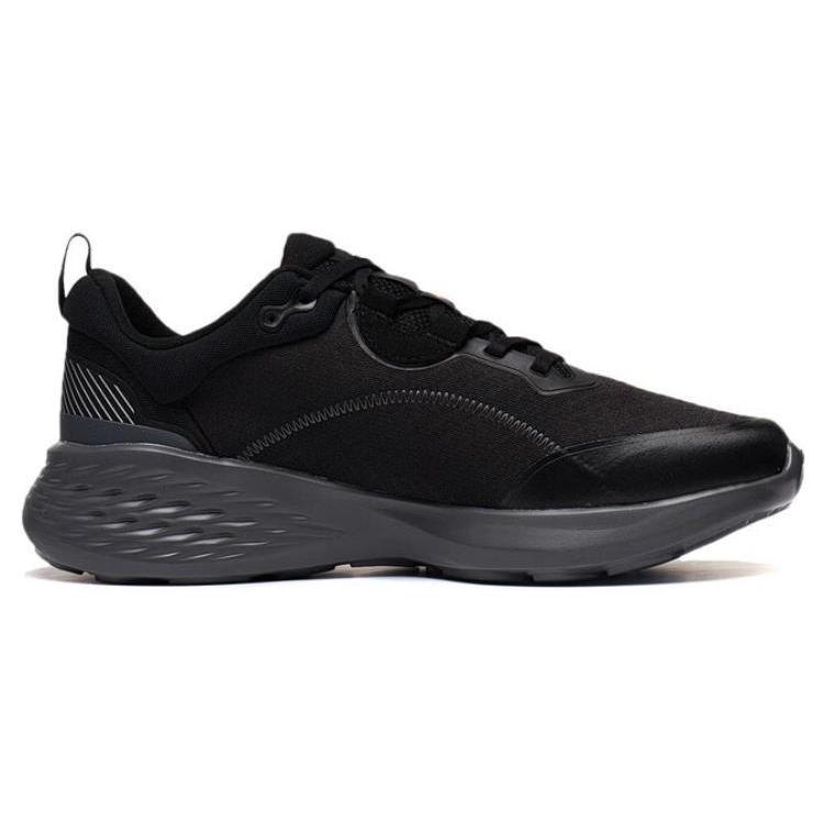 Li Ning Soft Element Rutschfest, Abriebfest, Atmungsaktiv Niedrig geschnittene Sport-Freizeitschuhe Herren Schwarz AGLT007-2