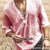 Popular Men's Chest Strap-Up Corn Medium Sleeve T-Shirt Shirt