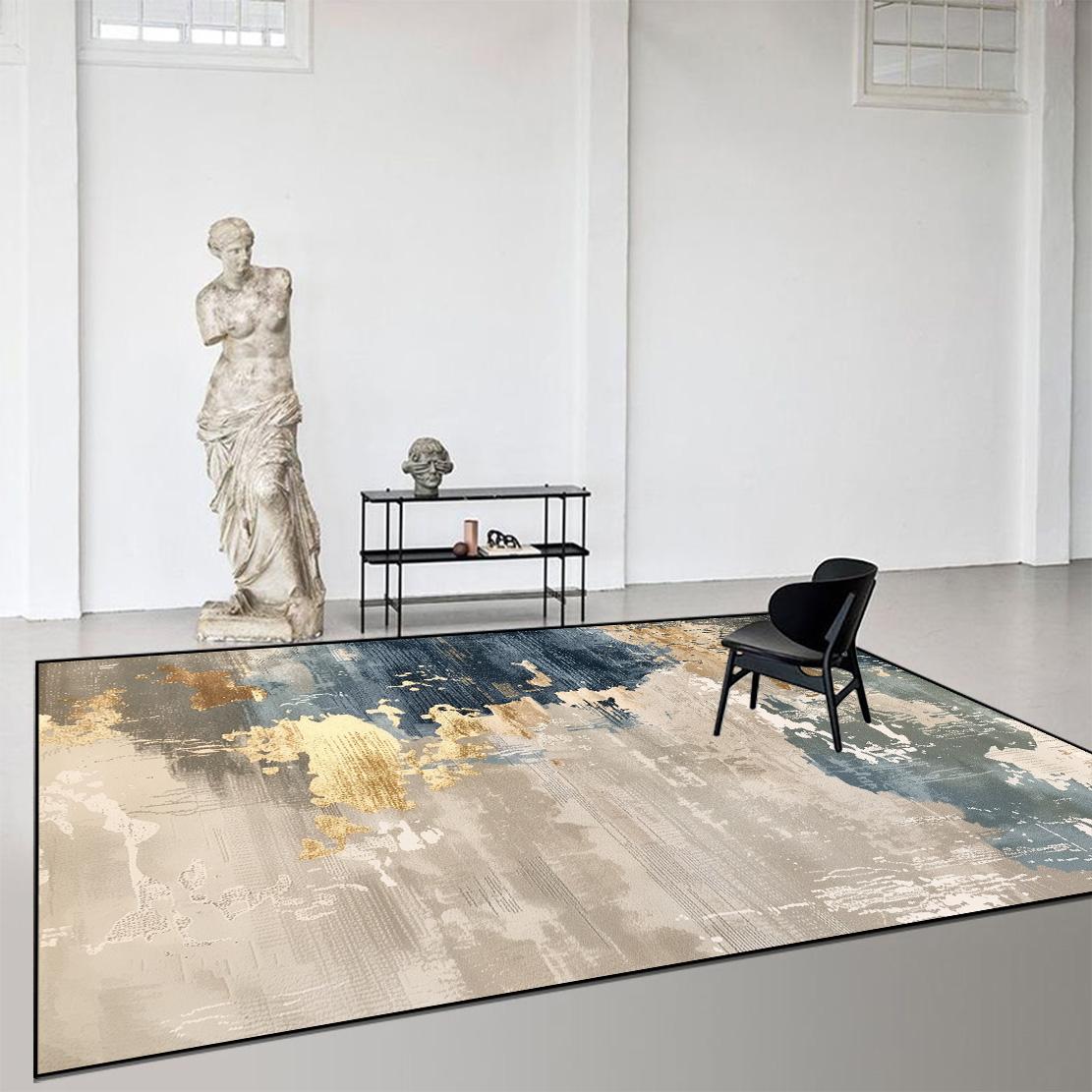 

Арт Абстрактний Килим для Вітальні Nordic Стиль Легко Чиститься Зона Дивана Журнальний Столик Протиковзкі Килими для Спальні Підлоговий Килимок Налаштовуваний 60*90cm