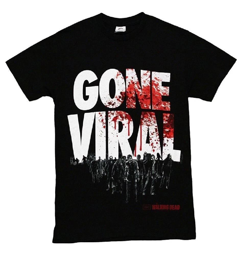 The Walking Dead Gone Viral 100% Cotton T-shirt Mens Tees Top - Adult/Unisex - NEW! 2XL