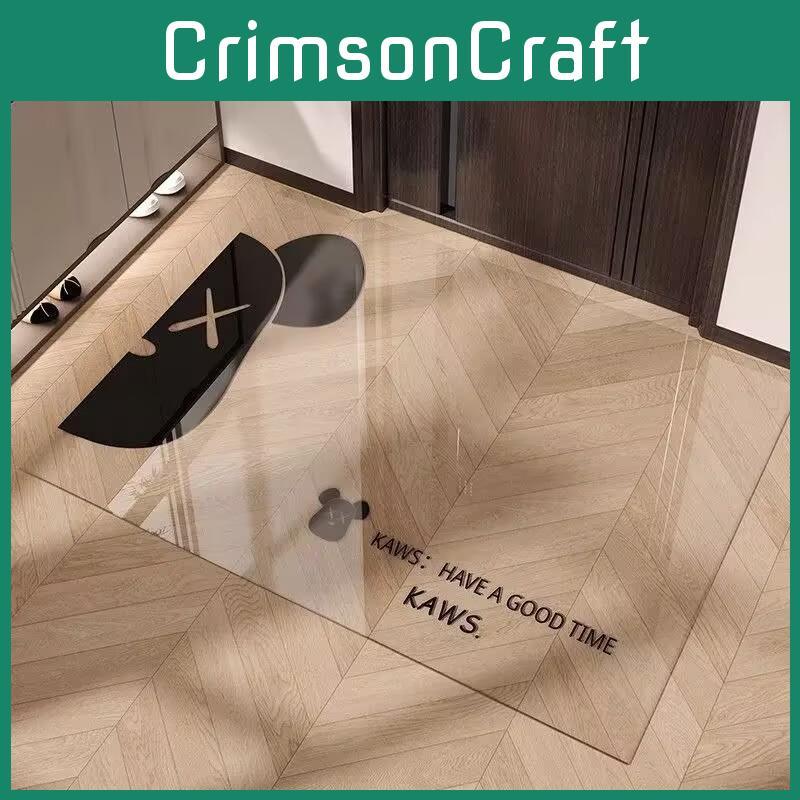 Cartoon Animal Pvc Door Mat With Waterwashable Surface For Home Entrance