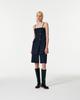 CURRENT Spring Pin Stripe Bermuda Shorts [Dark Navy]