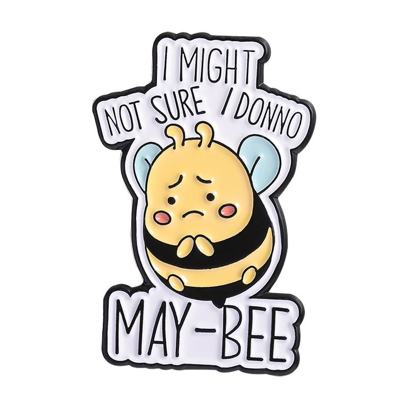 I Bee-lieve In You You Can Do It Enamel Pins Cute Bee I Would Rather Bee Reading Brooches Lapel Badge Jewelry Gifts for Friends