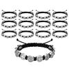 Pack Of 12 Adjustable Saint Benedict Medals Bracelets Woven Adjustable Wristchains Spiritual Jewelry for Men and Women