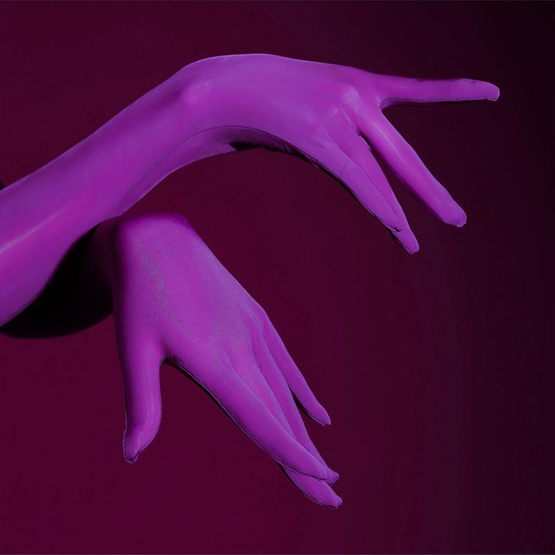 Sexy High Stretch Oil Luster Smooth Thin Five Finger Gloves Women Clubwear Cosplay Tight Erotic Stockings Nylon Long Gloves