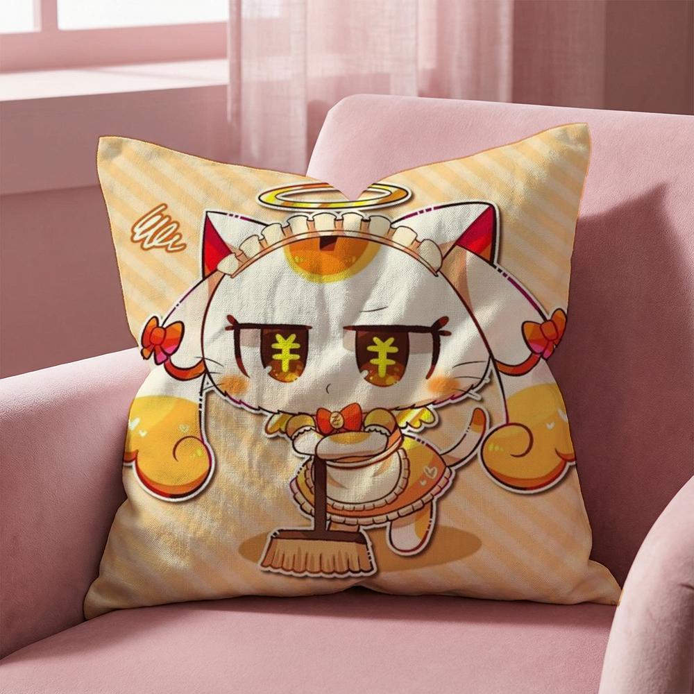 Cartoon P-PepoyoS Cushion Cover Multi-Scene Pillow Cover for Home & Car - Reversible, Soft & Durable for Daily Use
