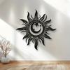 Large Sun Moon Star Metal Wall Art 39.88 cm Home Garden Decor Easy Hang