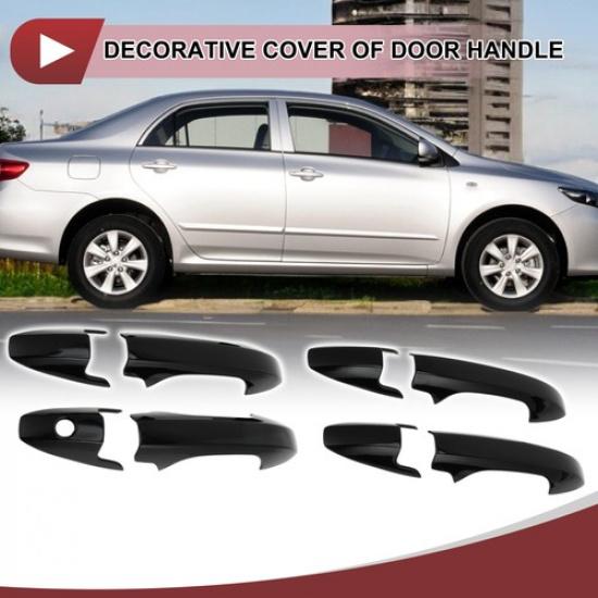 1 Set Car Door Handle Cover for Honda CR-V CRV 2007-2011 Outside Gloss Black ABS