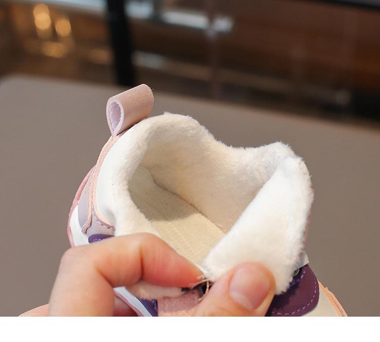 Baby/Toddler Fleece-Lined Non-Slip Warm Cotton Shoes (0-4 Years)